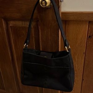 Black Suede Handbag